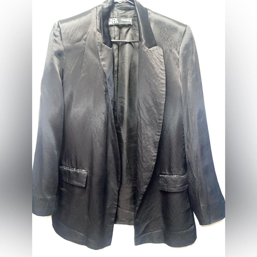 Zara blazer cetim